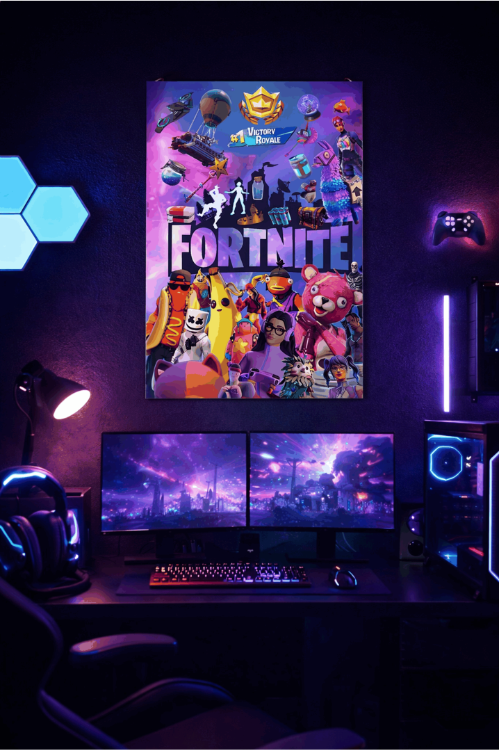 Póster Fortnite Victory Royale