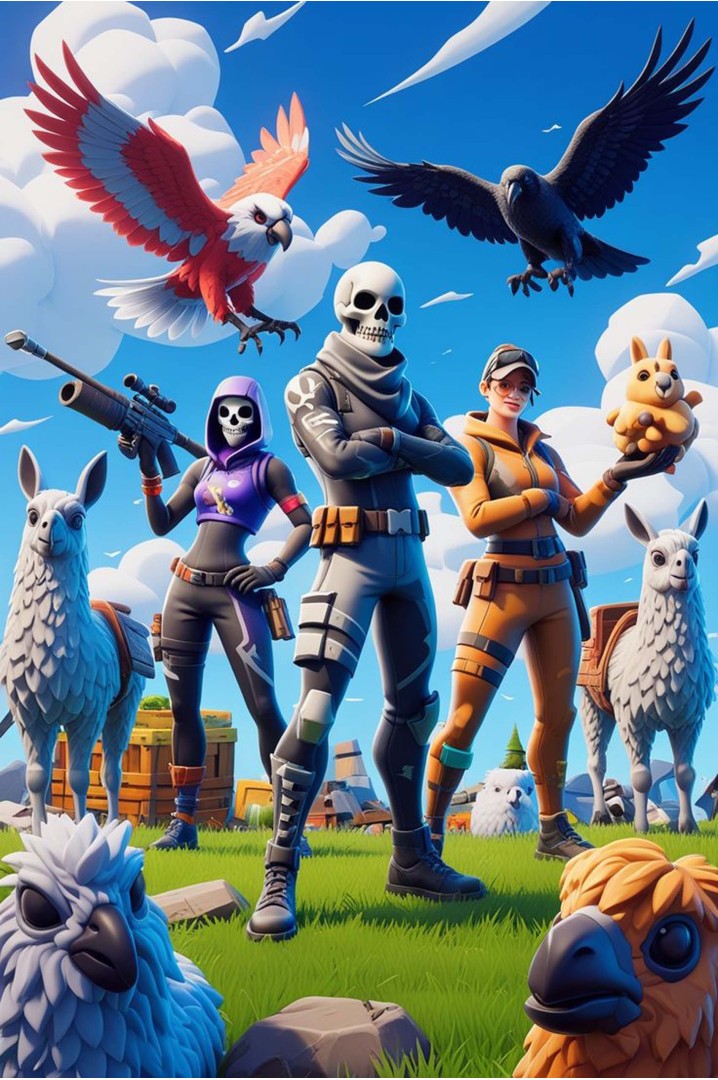 Póster Escuadra Legendaria de Fortnite