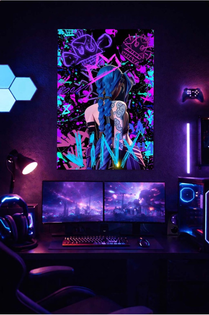 Póster Jinx – Arcane League of Legends
