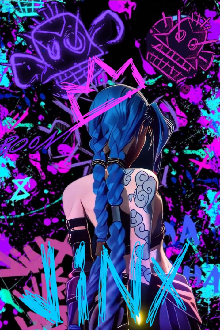 Póster Jinx – Arcane League of Legends