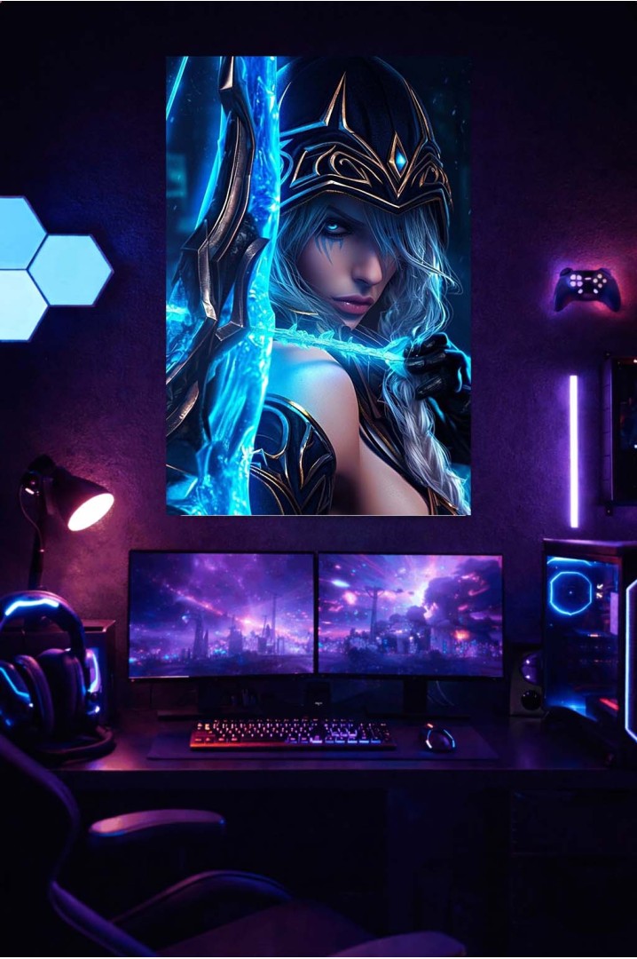 Póster Ashe Glacial – League of Legends