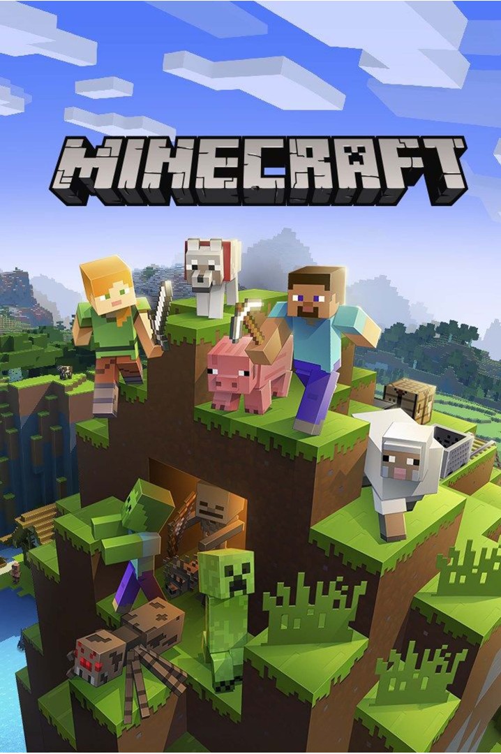 Póster Minecraft Aventuras Pixeladas