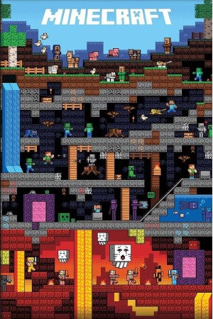 Póster Mundos de Minecraft...