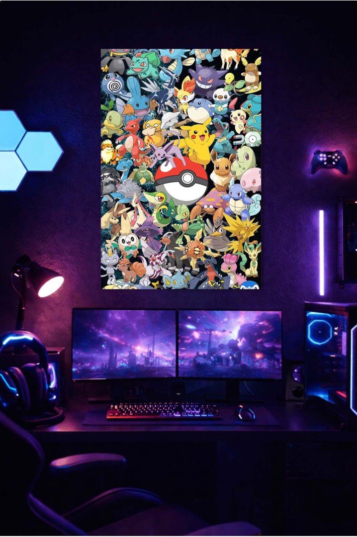 Póster Pokémon Multiverso – Colección de Personajes Clásicos