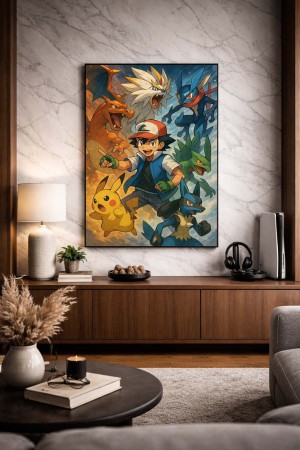 Póster Pokémon Ash con...