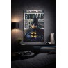 Póster Batman Logo Lluvioso – Símbolo de Gotham