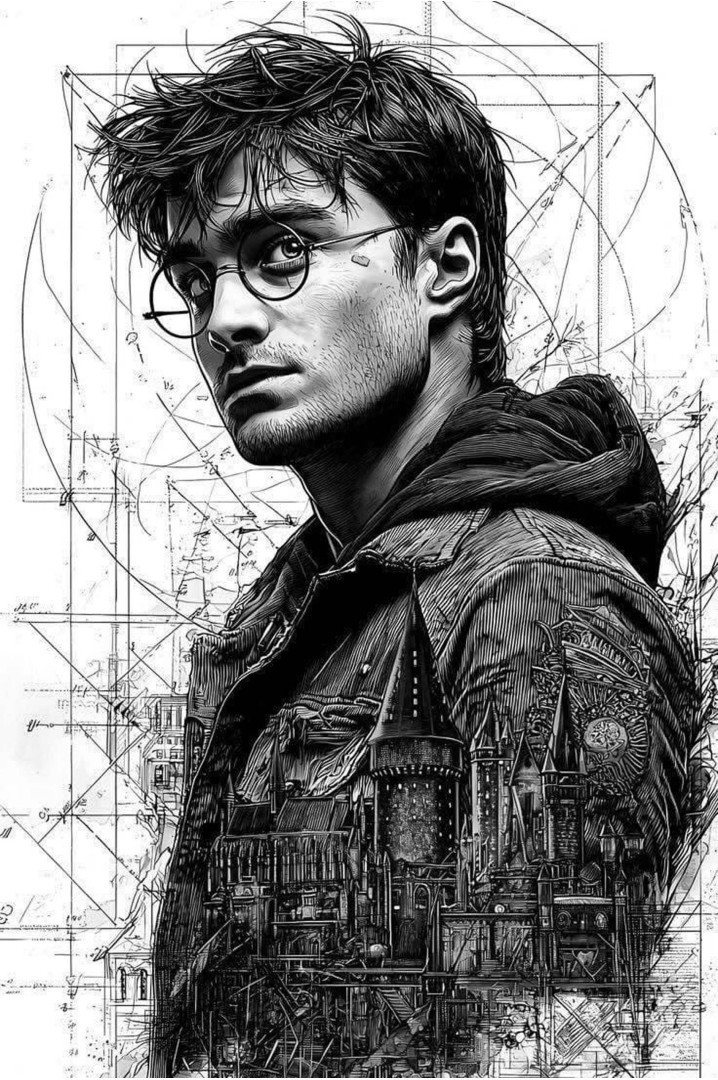 Póster Harry Potter – Magia y Arquitectura