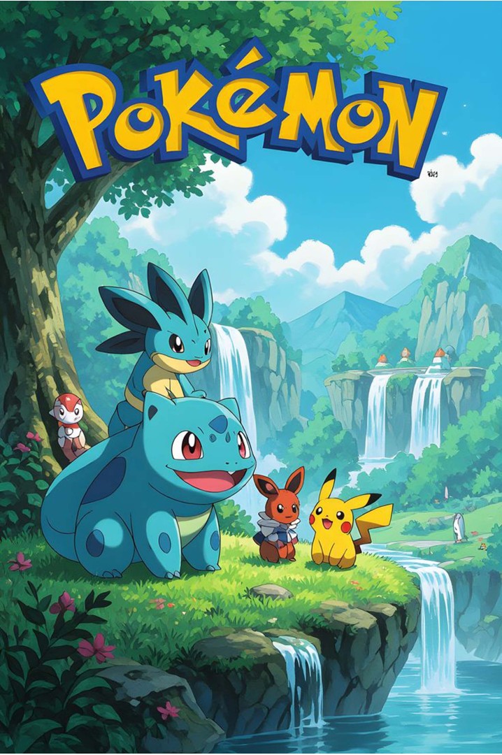 Mettaposter Pokémon Naturaleza – Pikachu,...