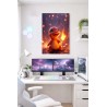 Mettaposter Pokémon Naturaleza – Pikachu, Bulbasaur y Eevee en Metacrilato Premium