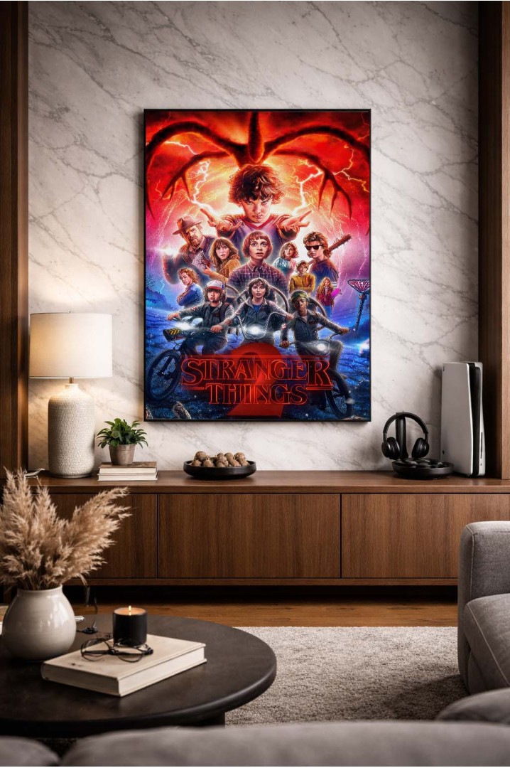 Mettaposter Stranger Things Eleven vs Vecna – Cuadro en Metacrilato Premium