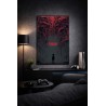 Mettaposter Stranger Things Collage Retro – Hawkins y Upside Down en Metacrilato Premium