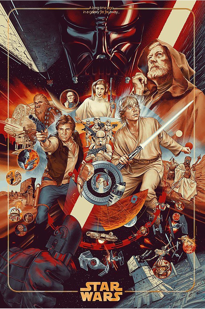 Mettaposter Star Wars Classic Saga – Póster...