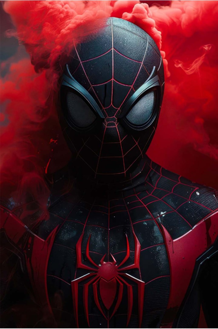 Mettaposter Spider-Man Negro – Edición Oscura