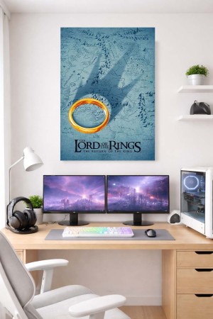Mettaposter El Señor de los Anillos – Mapa de la Tierra Media
