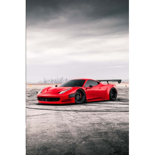 Mettaposter Ferrari 458 Italia – Red Racing Edition 2